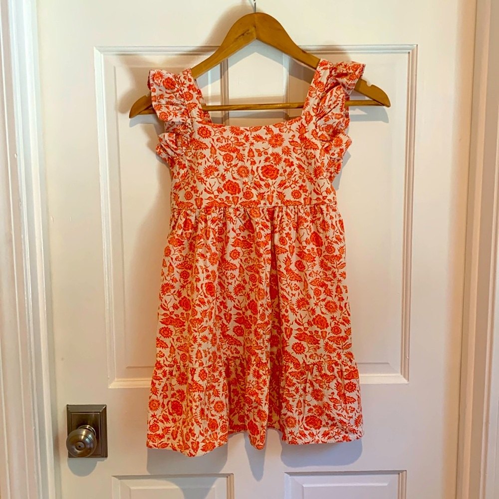 Girls floral dress size 7/8 M